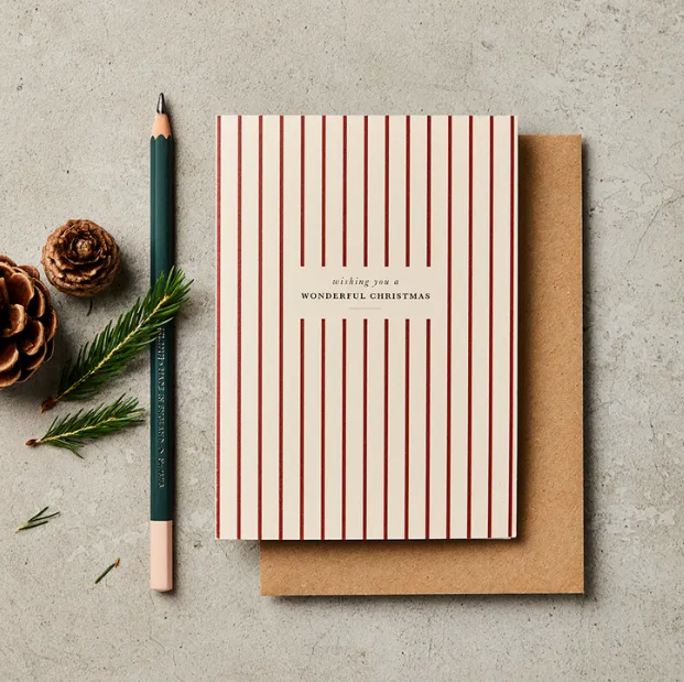 Candy Cane Christmas Card Bradley's Gift and Home Chocolate and