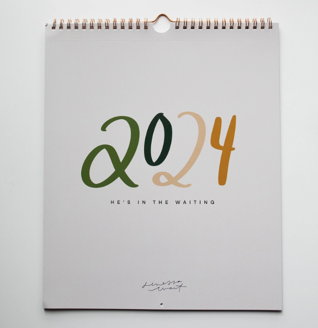 2024 Calendar, He's in the Waiting Bradley's Gift and Home