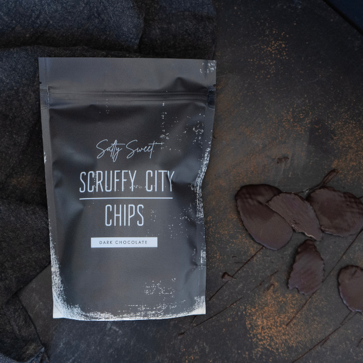 Dark Chocolate Scruffy City Chips Bradley's Gift and Home Chocolate