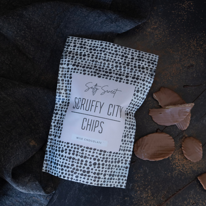 Milk Chocolate Scruffy City Chips Bradley's Gift and Home Chocolate